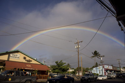 An after dinner rainbow