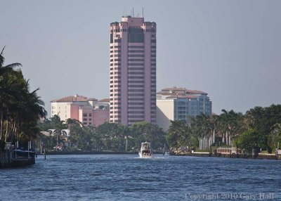 Sailing North to Lake Boca in Boca Raton Florida