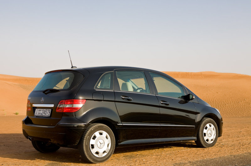 Mercedes B150 in the Desert