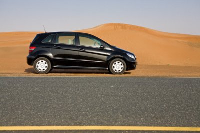 Mercedes B150 in the Desert