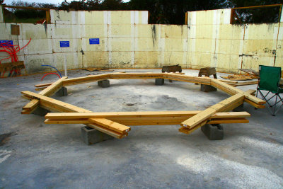 This is the central ring that will support the I-beams