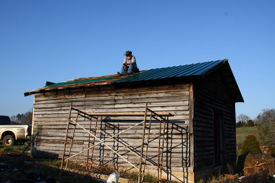 Dave put on a new standing seam metal roof