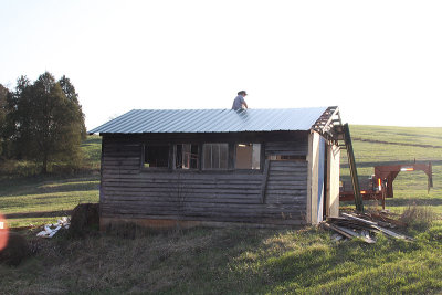 Dave put on a new standing seam metal roof