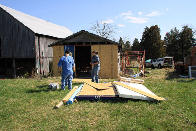 Next the OSB went up