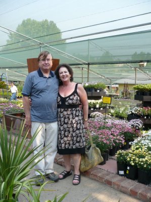 Jerry and Bernice at the nursery
