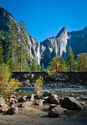 Bridalview Fall, Leaning Tower, and Merced River