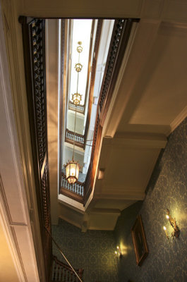 Edinburgh-hotel staircase-The Caledonian Hilton