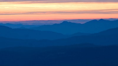 Dusk at Crater Lake