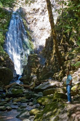 Dad at Susan Creek Waterfall