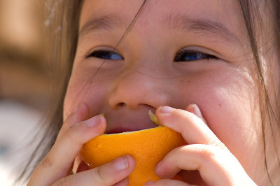 Lucy Eating Orange
