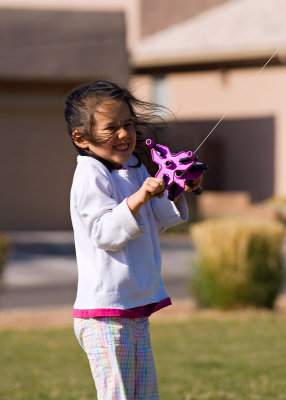 Lucy Flying Kite