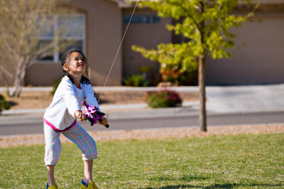 Lucy Flying Kite