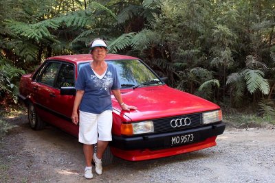 Oma and her classic Audi