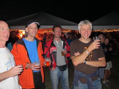 Tom, Brien, Ralph, Matt - First evening in Bly