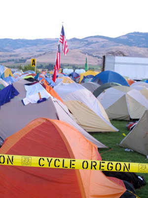 Cycle Oregon camp