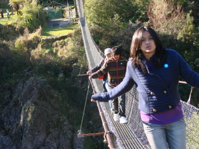 Buller Gorge swing bridge