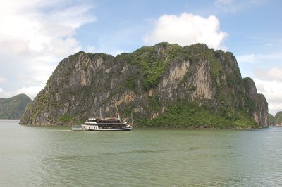 Indochina sail boat in one island