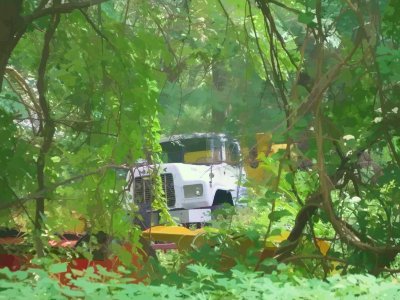 truck watercolor