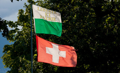 Flags (Swiss and Vaudese)