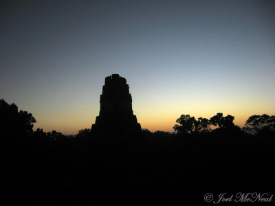 View of Temple I at dawn