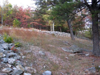 Ancient stone wall at Fort Mountain S.P.