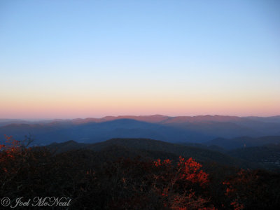 Shadow of Rabun Bald on neighboring peaks