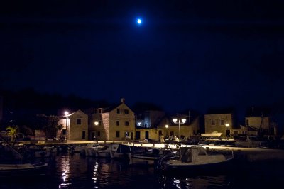 Sepurine Harbor at Night