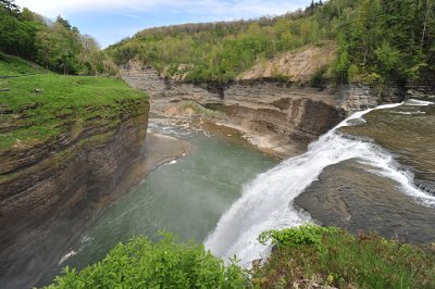 view from top of middle falls