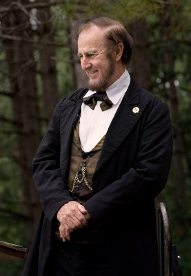 Max Daniels as Abraham Lincoln.