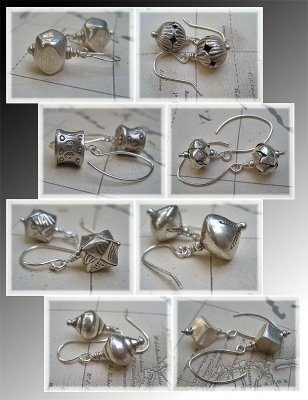 Karen Hill Tribe silver earrings