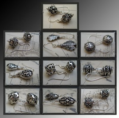 Bali sterling silver earrings