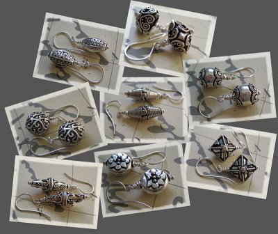 Bali sterling silver earrings