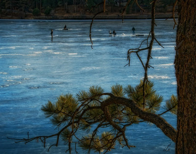 ice fishers