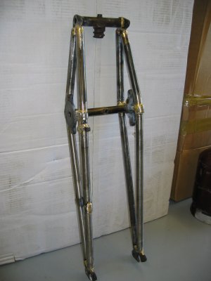 Girder fork after repair