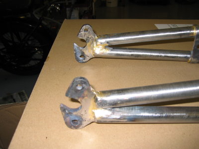 Girder fork after repair