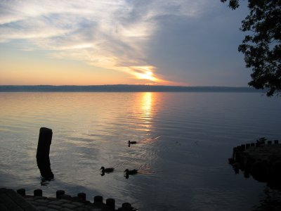 Sunset at Esrum S, Denmark