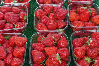 Market place strawberries - yum!
