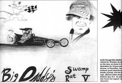 My Drawing in National Dragster Art Contest - Age 13