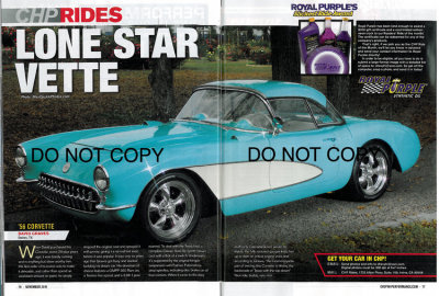 2 Page Spread in Chevy High Performance 2010