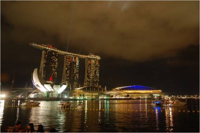 Marina Sands under cloud