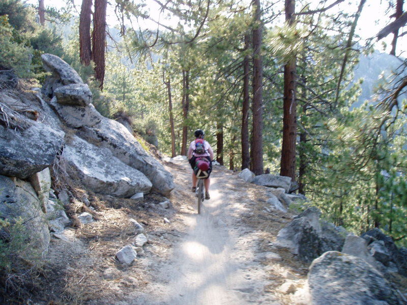 singletrackin on the flume
