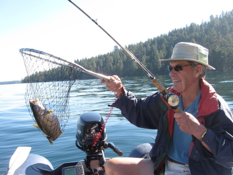 Dad with catch