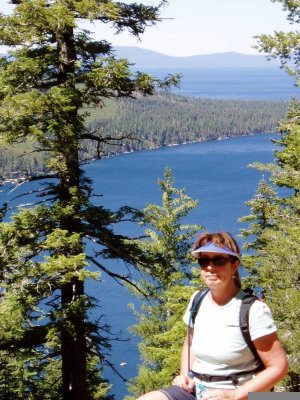 postcard picture - angora lakes trail