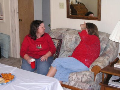 Christmas Dec 08 Karen and Bev.JPG