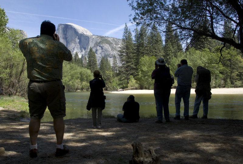 Beach view of Half Dome