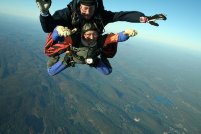 I was enjoying the free fall.