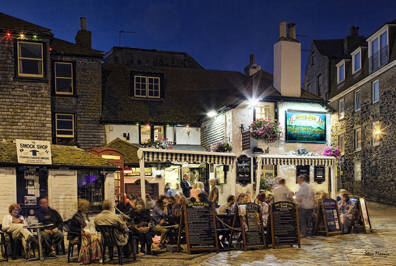 A drink at the Sloop Inn