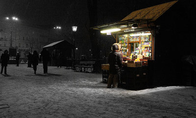 Krakow in cool light