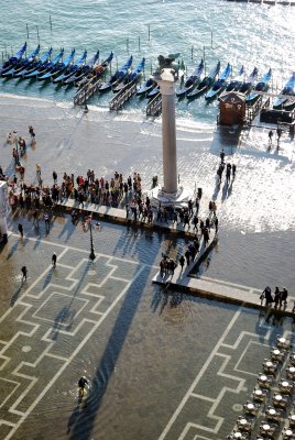 Footbridges on Piazza San Marco