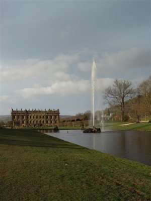 Chatsworth and fountain wide